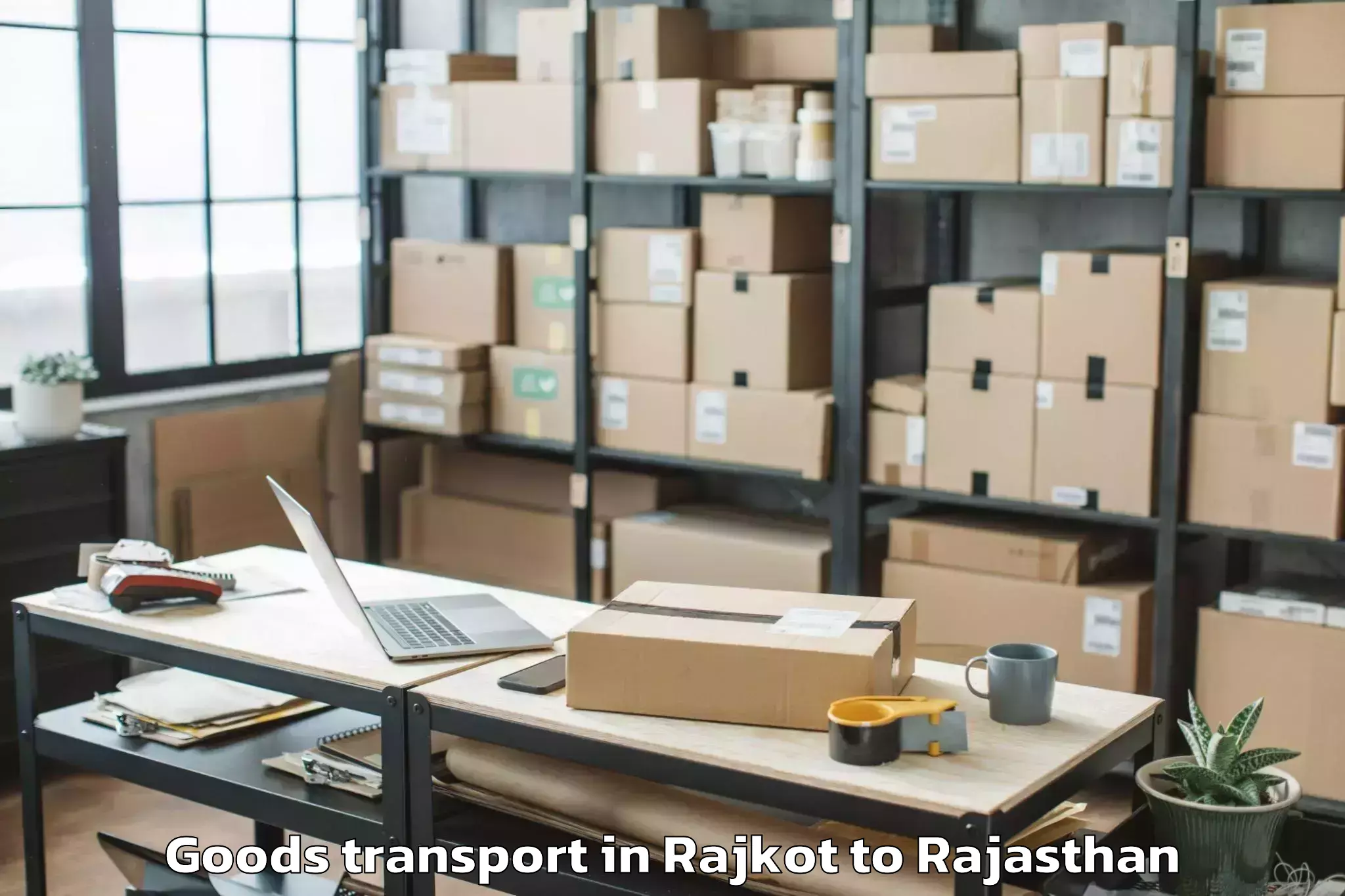 Professional Rajkot to Bijainagar Goods Transport